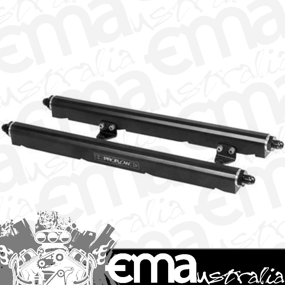 Proflow PFEFRKLS1BK Fuel Rail Kit For Holden Commodore VT-VZ LS1 -08AN ORB Billet Aluminium Black Anodised