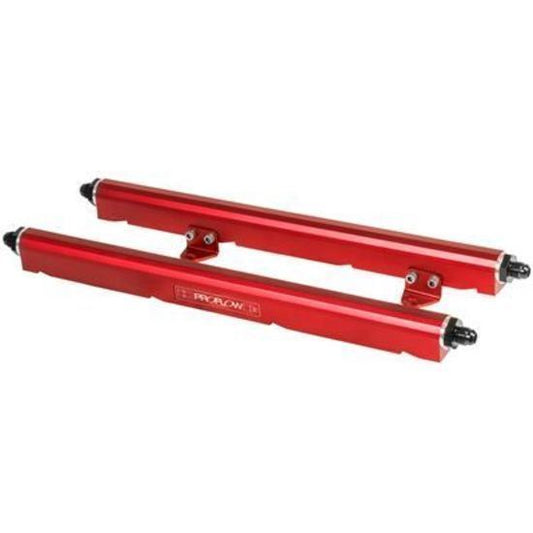 Proflow PFEFRKLS2R Holden Chevrolet GM LS2 Fuel Rails Red Flow Series 2