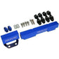 Proflow PFEFRKRX45B Fuel Rails Kit Billet Aluminium Anodised Blue For Mazda Rotary Series 4&5