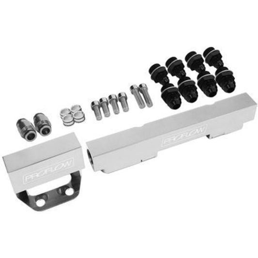 Proflow PFEFRKRX45CH Fuel Rails Kit Billet Aluminium Chrome For Mazda Rotary Series 4&5