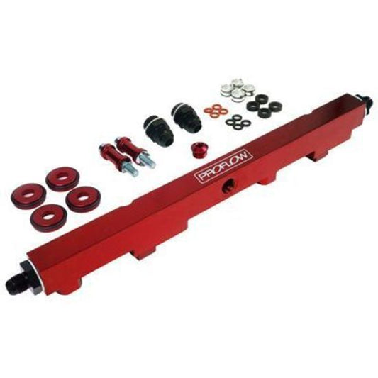 Proflow PFEFRKSR20R Fuel Rails Kit Billet Aluminium Anodised Red For Nissan SR20