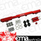 Proflow PFEFRKTOY2JZR Fuel Rails Kit Billet Aluminium Anodised Red For Toyota 2JZ