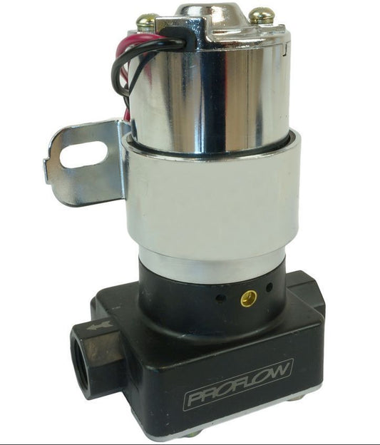 Proflow PFEFS12802 Carburettor Fuel Pump 110GPH (Black) 14PSI AN8 Ports