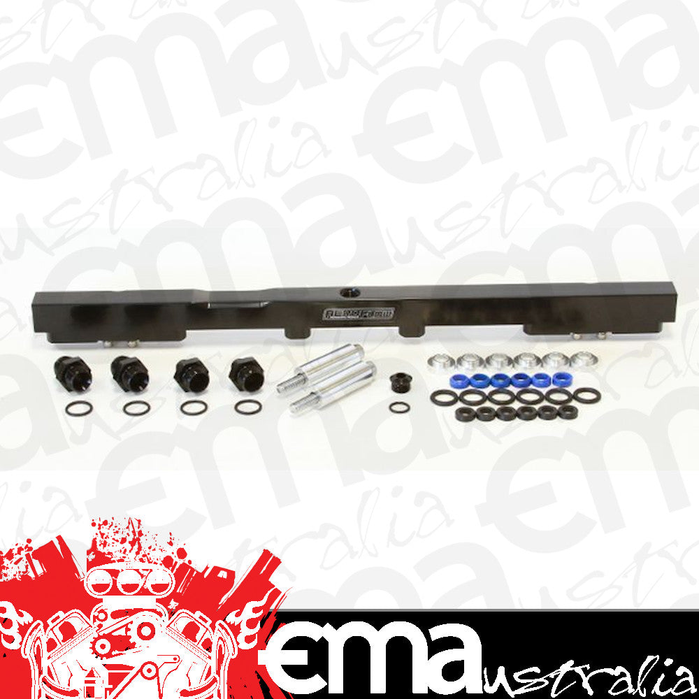 Aeroflow AF64-2059BLK Fuel Rail Kit for Toyota 2Jzfor 14mm Injectors Black