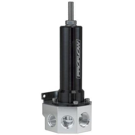 Proflow PFEFS13113 Fuel Pressure Regulator 4-Port Ultra High Flow 40-100 PSI Universal Black Anodised Each