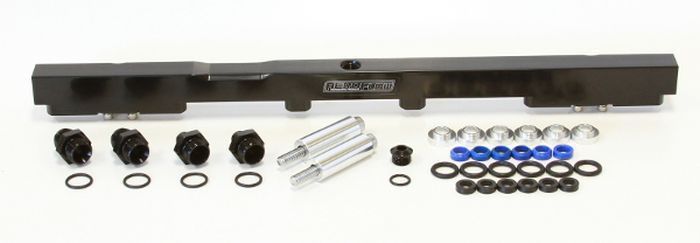 Aeroflow AF64-2059BLK Fuel Rail Kit for Toyota 2Jzfor 14mm Injectors Black