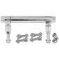 Proflow PFEFS14201S Fuel Log Billet Aluminium Polished Adjustable -10 AN Inlet 7/8-20 " Outlets Holley 4150 4500