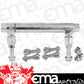 Proflow PFEFS14201S Fuel Log Billet Aluminium Polished Adjustable -10 AN Inlet 7/8-20 " Outlets Holley 4150 4500