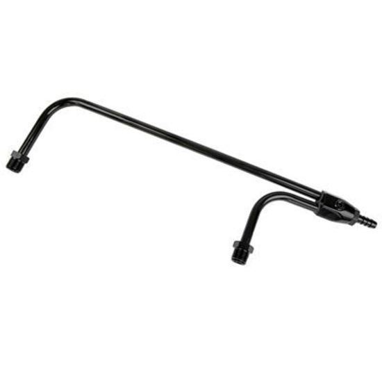 Proflow PFEFS2196BK Fuel Line Aluminium Anodised Black 3/8 " NPT or Barb Inlet 1/8 NPT Gauge Port Holley 4160