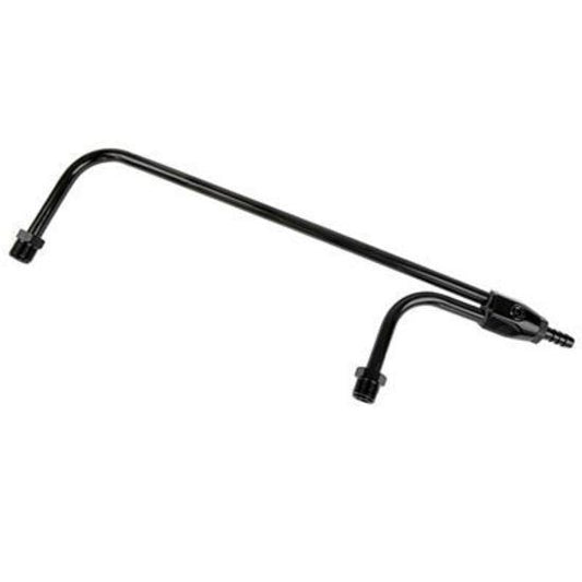 Proflow PFEFS2196BK Fuel Line Aluminium Anodised Black 3/8 " NPT or Barb Inlet 1/8 NPT Gauge Port Holley 4160