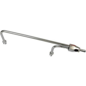 Proflow PFEFS2197S Fuel Line Aluminium Anodised Silver 3/8 " NPT or Barb Inlet 1/8 NPT Gauge Port Holley 4150
