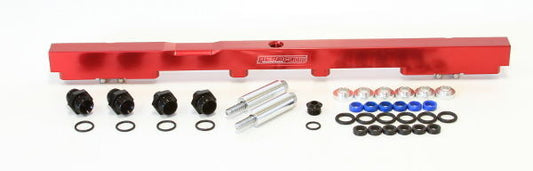 Aeroflow AF64-2059R Fuel Rail Kit for Toyota 2Jzfor 14mm Injectors Red