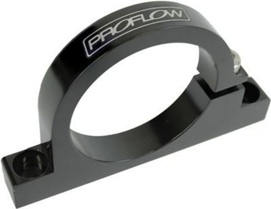 Proflow PFEFS300-2BK Fuel Filter Brackets Single 61mm hole Aluminium Black Anodised