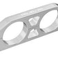 Proflow PFEFS300-3 Fuel Filter Brackets Dual 50mm hole Aluminium Silver Anodised