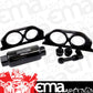 Proflow PFEFS305B Billet Bracket Kit with Fuel Filter AN10 Black & -06AN Adaptors