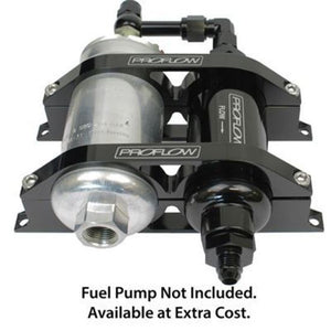 Billet Bracket Fuel Filter AN10 Black -06AN Adapt With 044 Bosch Pump