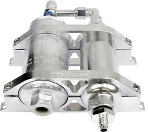Billet Bracket Fuel Filter AN10 Silver -06AN Adapt With 044 Bosch Pump