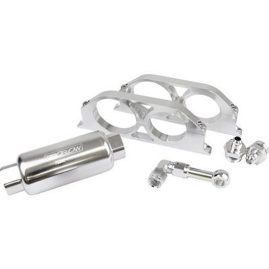 Proflow PFEFS305PBP Billet Bracket Kit with Fuel Filter AN10 Polished -06AN Adapt & 044 Pump