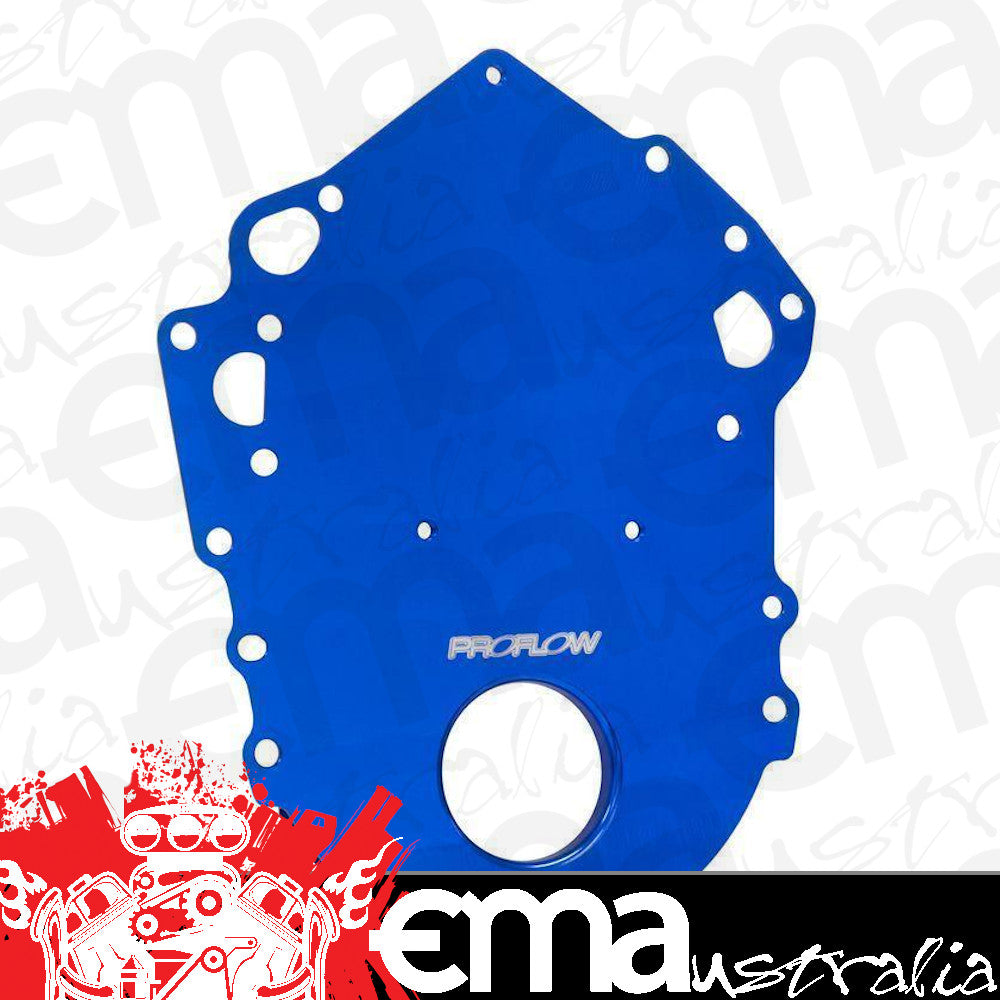 Proflow PFEFTCCB Timing Cover 1-Piece Billet Aluminium Anodised Blue For Ford 302 351C Each