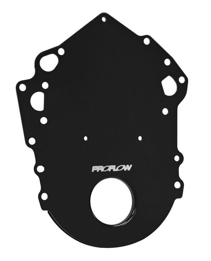 Proflow PFEFTCCBK Timing Cover 1-Piece Billet Aluminium Anodised Black For Ford 302 351C Each