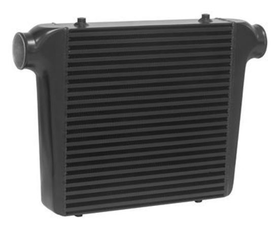 Proflow PFEIC400400BK Intercooler Delta & Fin 400 x 400 x 76mm 3" Outlets Black
