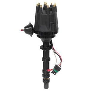 Proflow PFEID220R Distributor Billet Black Ready-to-Run Black Vacuum Advance SB & BB For Chevrolet V8