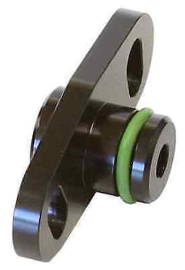 Aeroflow AF64-2066BLK Fuel Rail Adapter - Mitsubishi* 16mm Seal & 37-40mm Centre