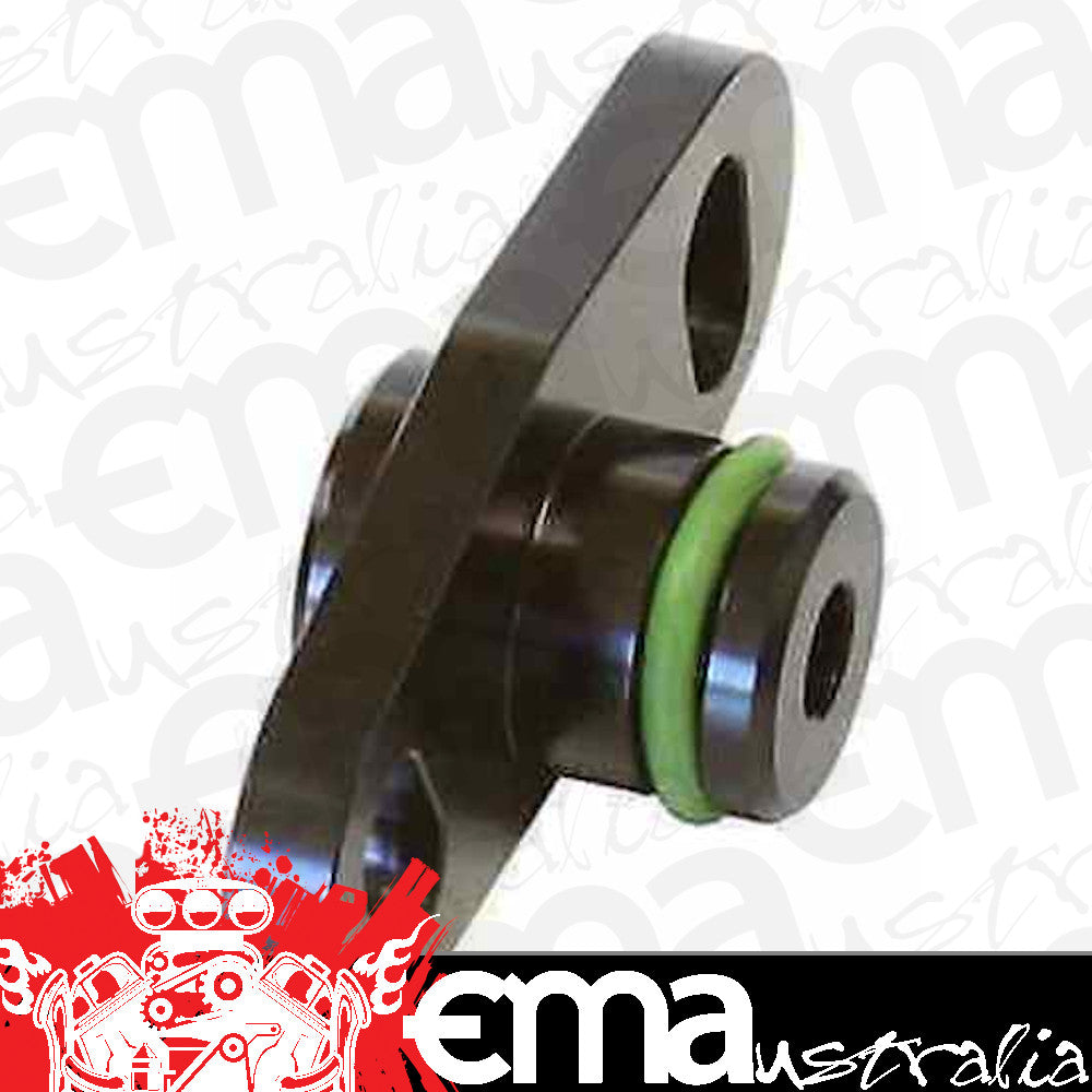 Aeroflow AF64-2066BLK Fuel Rail Adapter - Mitsubishi* 16mm Seal & 37-40mm Centre