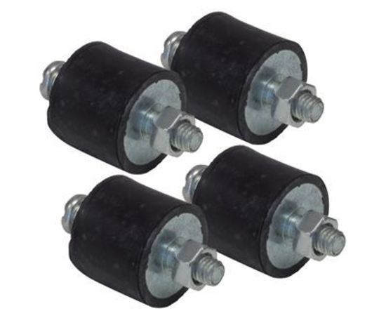 Proflow PFEIGN8823 Vibration Mounts Rubber Black 10-32 Threads MSD Set of 4