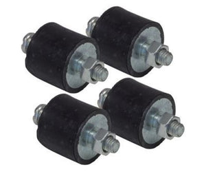 Proflow PFEIGN8823 Vibration Mounts Rubber Black 10-32 Threads MSD Set of 4