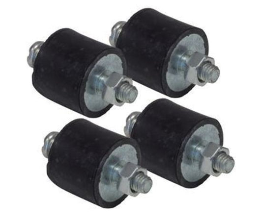 Proflow PFEIGN8823 Vibration Mounts Rubber Black 10-32 Threads MSD Set of 4