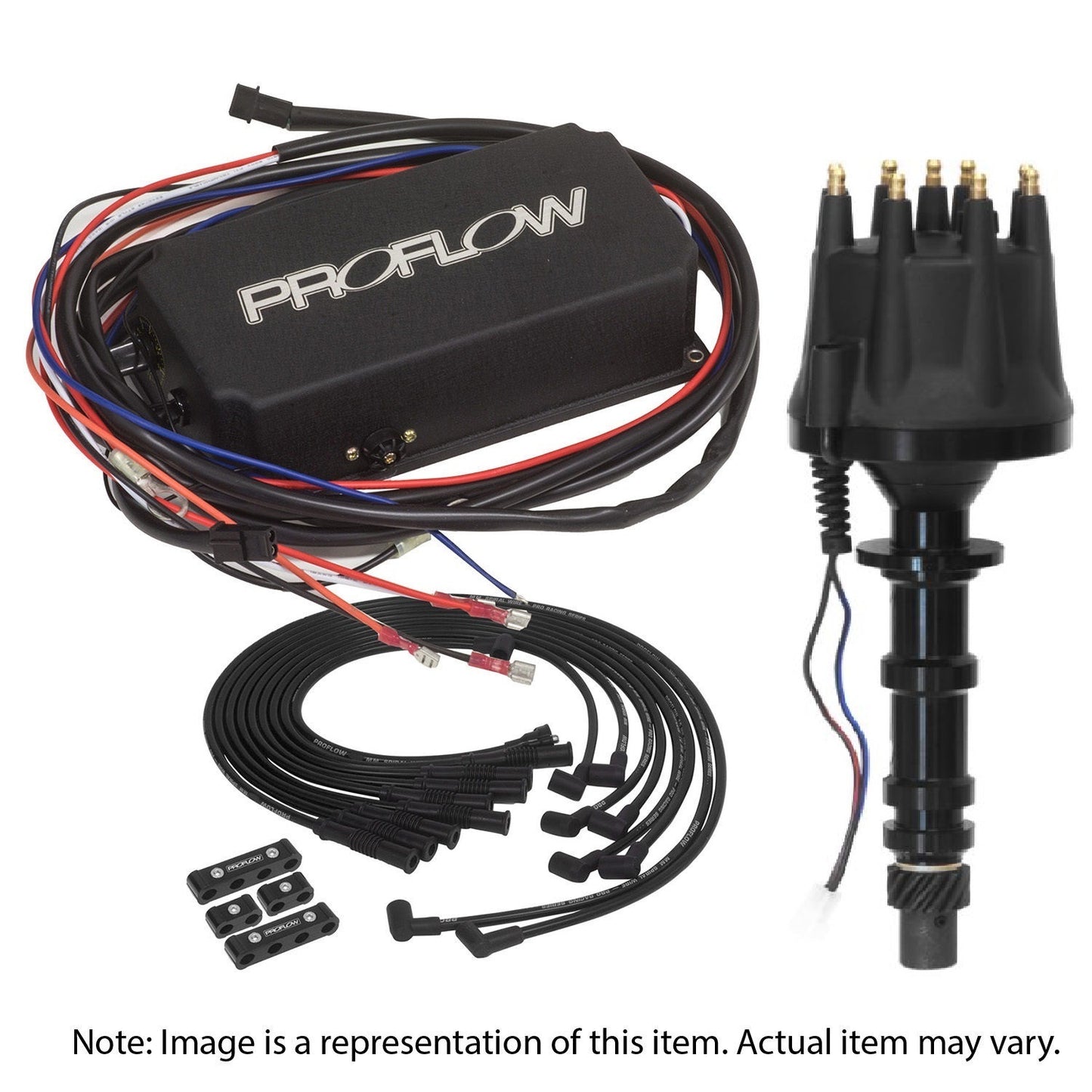 Proflow PFEIGNKL240 Ignition Combo Kit Pro Series Billet Distributor Pro Lead Wires 8.8mm Ignition CDI 6AL Striker Coil SB & BB Chev