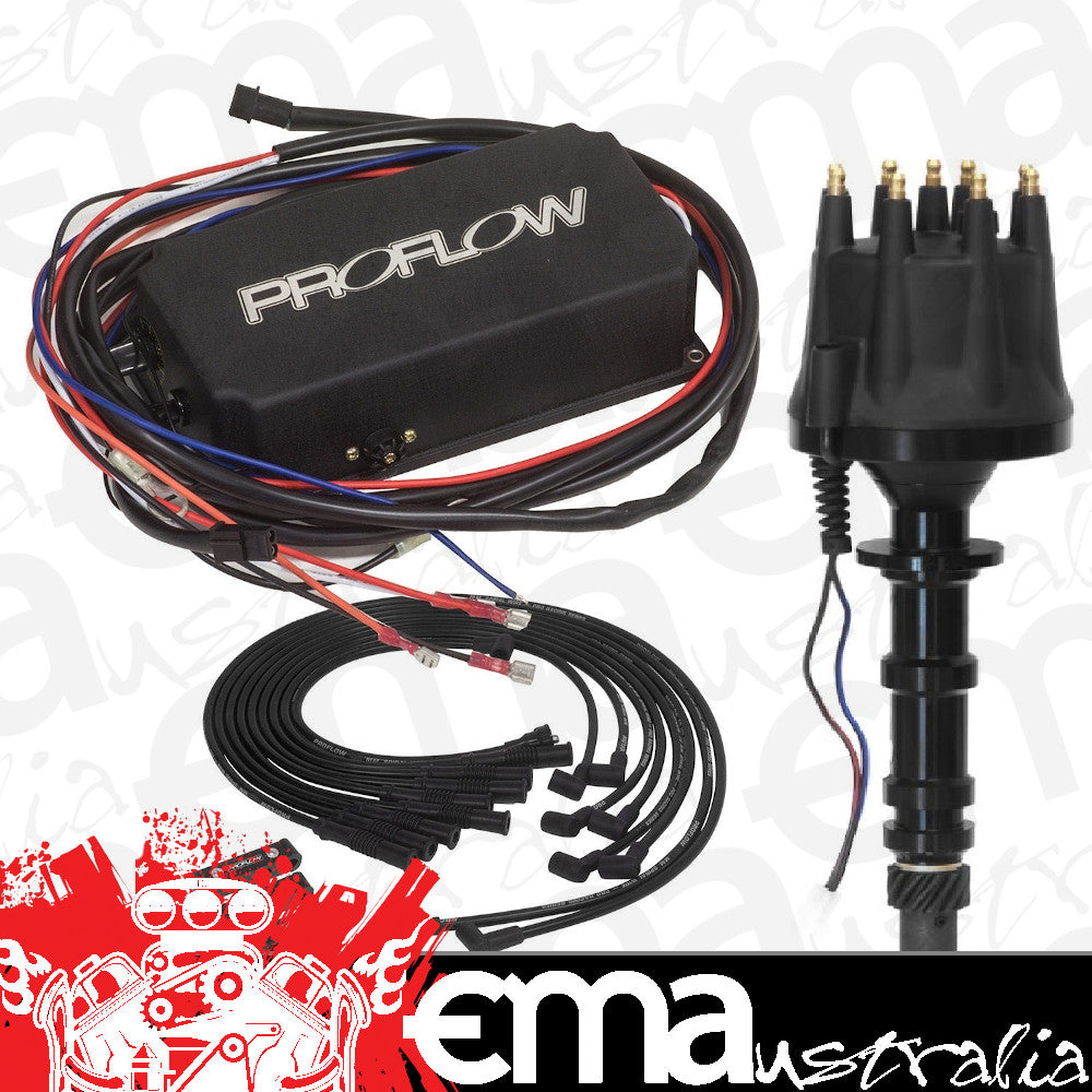 Proflow PFEIGNKL240 Ignition Combo Kit Pro Series Billet Distributor Pro Lead Wires 8.8mm Ignition CDI 6AL Striker Coil SB & BB Chev