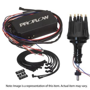 Proflow PFEIGNKL430 Ignition Combo Kit Pro Series Billet Distributor Pro Lead Wires 8.8mm Ignition CDI 6AL Striker Coil SB For Ford 289 302 Windsor