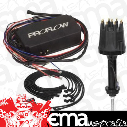 Proflow PFEIGNKL520 Ignition Combo Kit Pro Series Billet Distributor Pro Lead Wires 8.8mm Ignition CDI 6AL Striker Coil BB For Chrysler 440