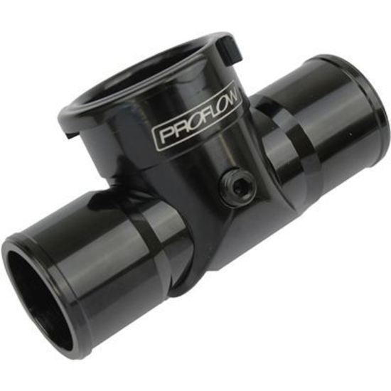 Proflow PFEIRFBK Radiator Hose Filler Inline Billet Black 1.5 "/1.5 "