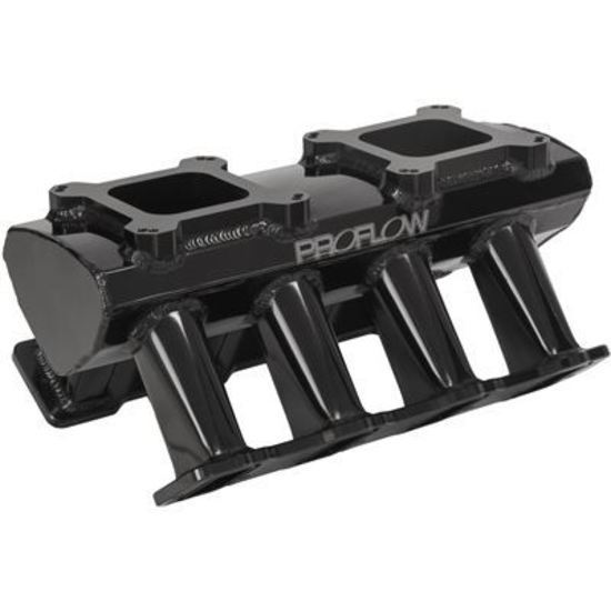Proflow PFEM63237 SuperMax Intake Manifold Tunnel Ram For Holden Commodore LS1/LS2 Carburetted 4150/4500 Fabricated Black