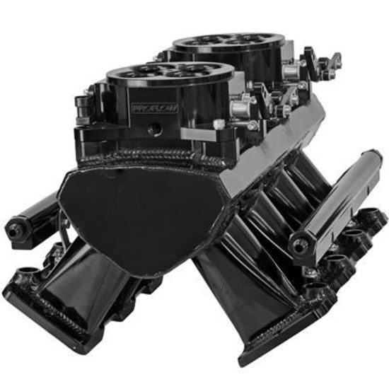 Proflow PFEM63238 SuperMax Intake Manifold Tunnel Ram For Holden Commodore LS1/LS2 EFI Fabricated Black W/Fuel Rails