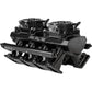 Proflow PFEM63248 SuperMax Intake Manifold Tunnel Ram For Holden Commodore LS3/L92 EFI Fabricated Black W/Fuel Rails