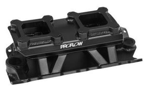 Proflow PFEM64241 SuperMax T Intake Manifold Tunnel Ram Fabricated Black Duel Carburetted SB Chev Each
