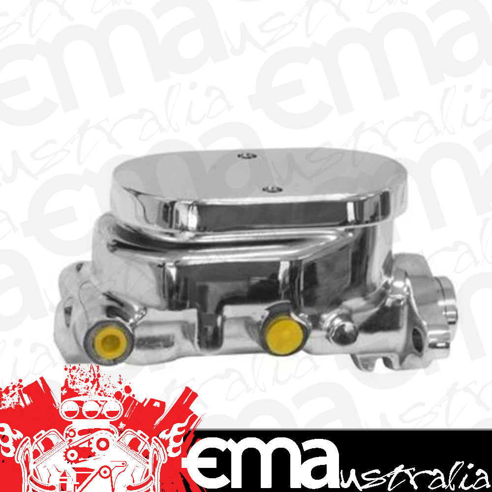 Proflow PFEMC1321FTCH Master Cylinder Universal GM Flat Top Aluminium Polished 1.00 " Bore Dual Bowl Ports Both side Each