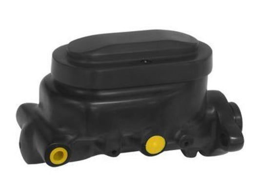 Proflow PFEMC2912BK Master Cylinder Universal GM Raised Top Aluminium Black 1.125 " Bore Dual Bowl Ports Both side Each