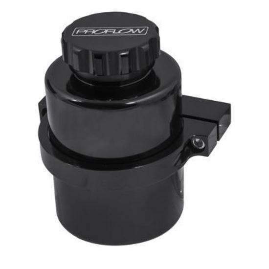 Proflow PFEMC300BK Master Cylinder Reservoir Remote or Direct Mount 130mm Height 80mm Dia Billet Aluminium Black