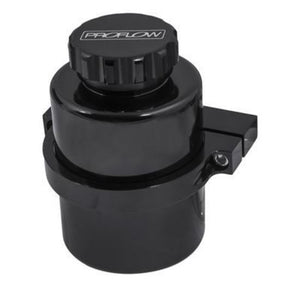 Proflow PFEMC300BK Master Cylinder Reservoir Remote or Direct Mount 130mm Height 80mm Dia Billet Aluminium Black