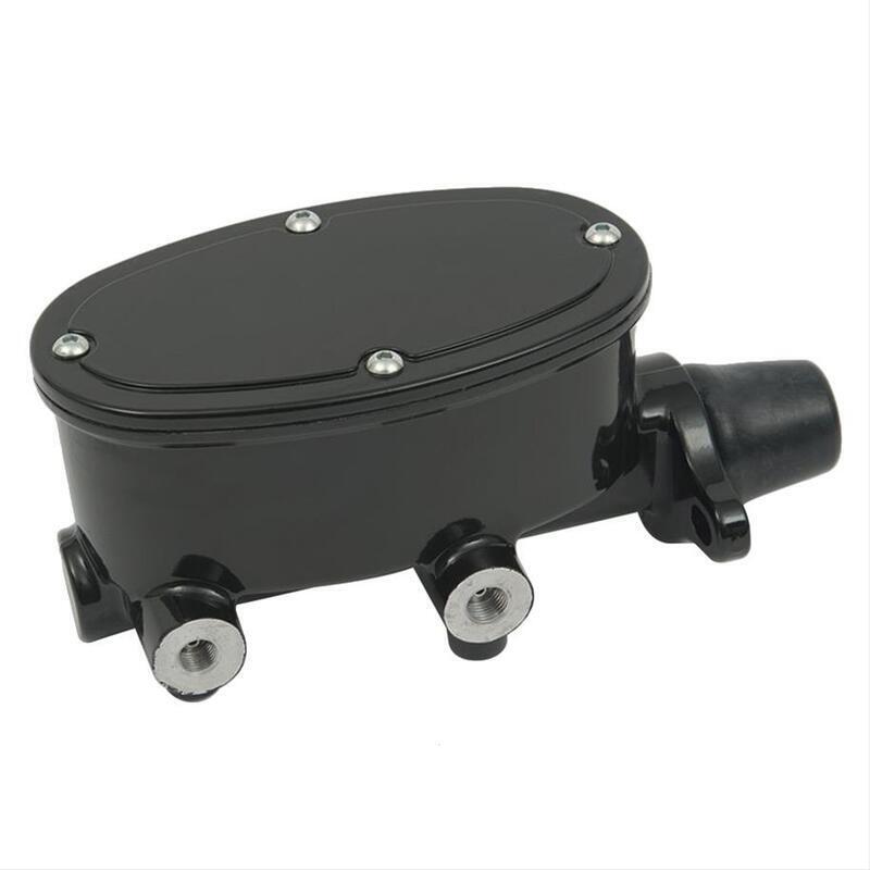 Proflow PFEMC8555-BK Master Cylinder Aluminum Black Powdercoat 1.000 " Bore Dual Bowl Front Disc/Rear Drum