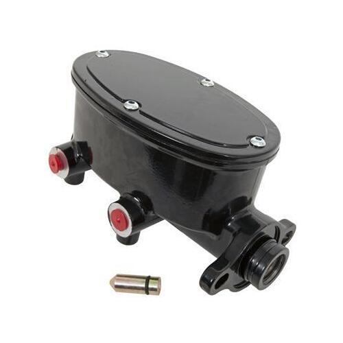 Proflow PFEMC8555-BK Master Cylinder Aluminum Black Powdercoat 1.000 " Bore Dual Bowl Front Disc/Rear Drum