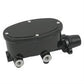 Proflow PFEMC8559-BK Master Cylinder Aluminum Black Powdercoat 1-1/8 " Bore Dual Bowl Front Disc/Rear Drum