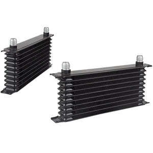 Proflow PFEOC10 Oil Cooler Ultra Pro Aluminium Black 10-Row 340mm x 135mm x 50mm Female AN10 lnlet/Outlet