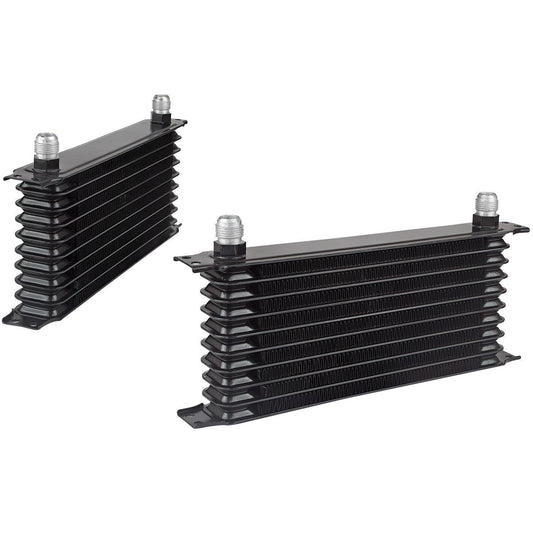 Proflow PFEOC10 Oil Cooler Ultra Pro Aluminium Black 10-Row 340mm x 135mm x 50mm Female AN10 lnlet/Outlet