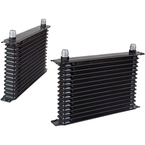 Proflow PFEOC15 Oil Cooler Ultra Pro Aluminium Black 15-Row 340mm x 210mm x 50mm Female AN10 lnlet/Outlet